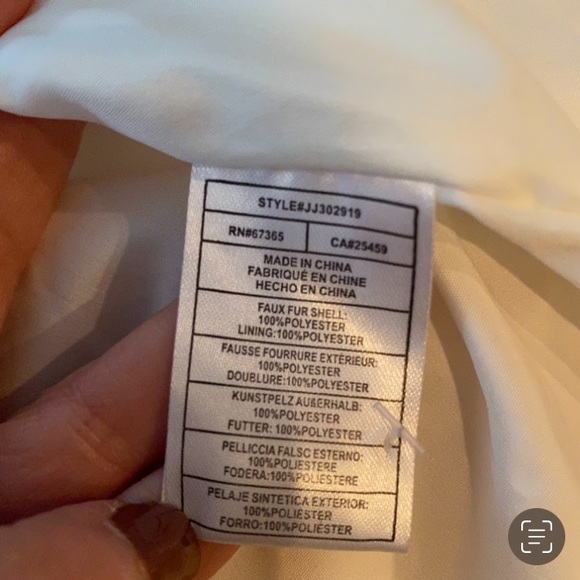 JACK by BB Dakota Cream Sherpa Jacket like new size Small - Picture 12 of 12